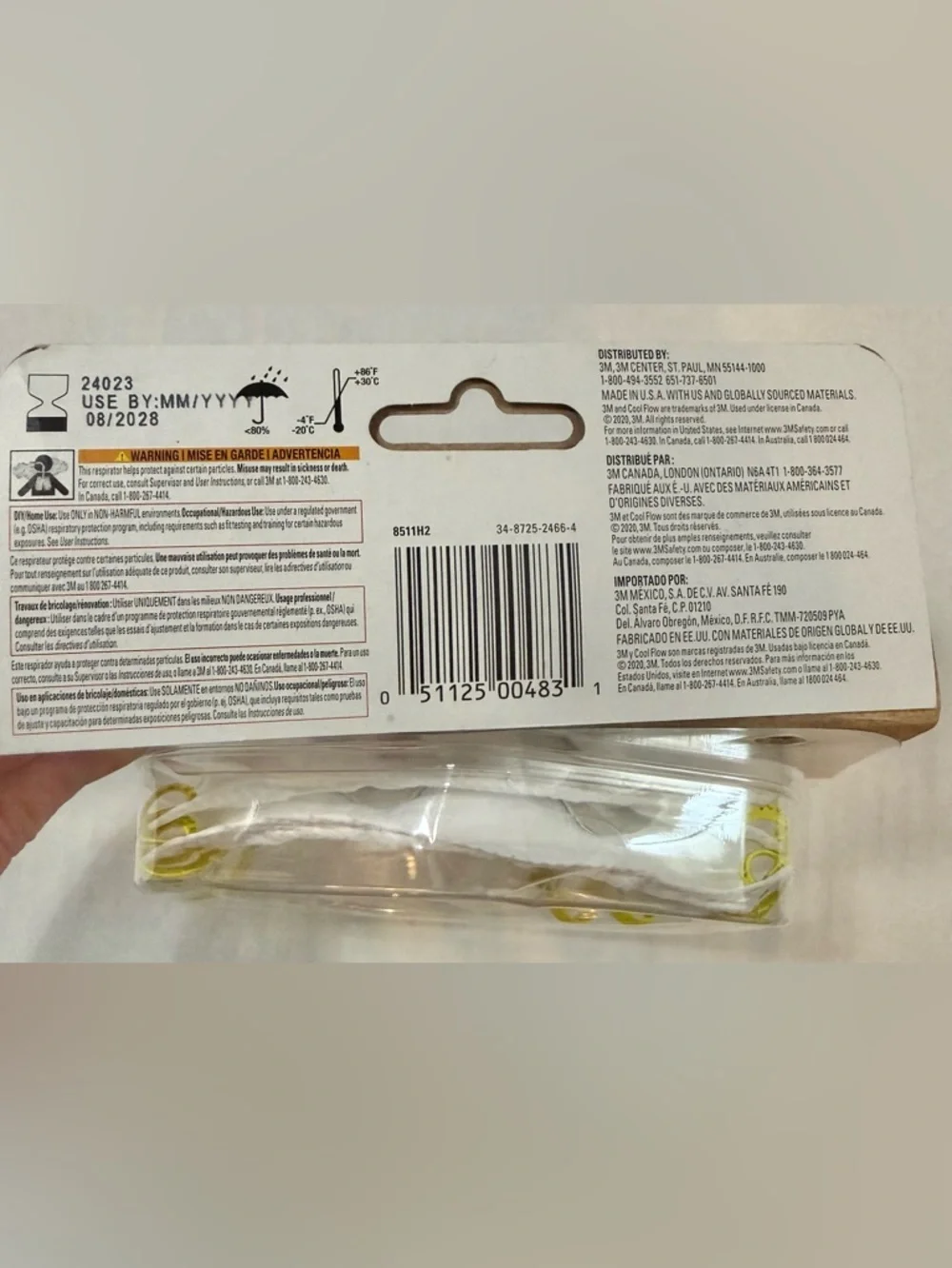 NWT 3M White N95 Multi-Purpose Valved Respirator 2 Pack
